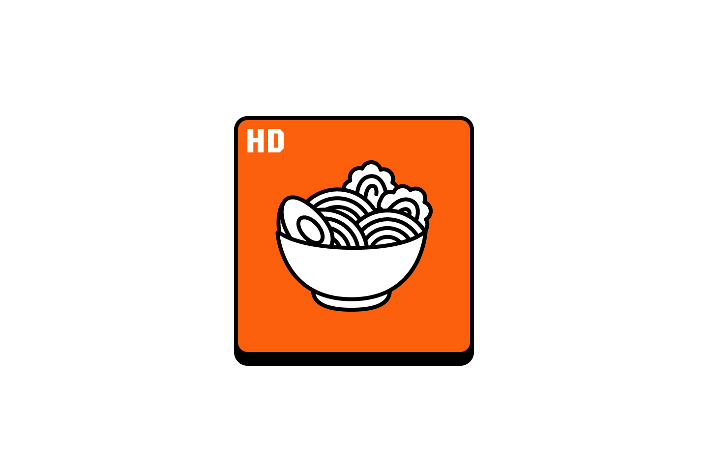 HD photo icon with a plated dish illustration for photo-rich winery menus
