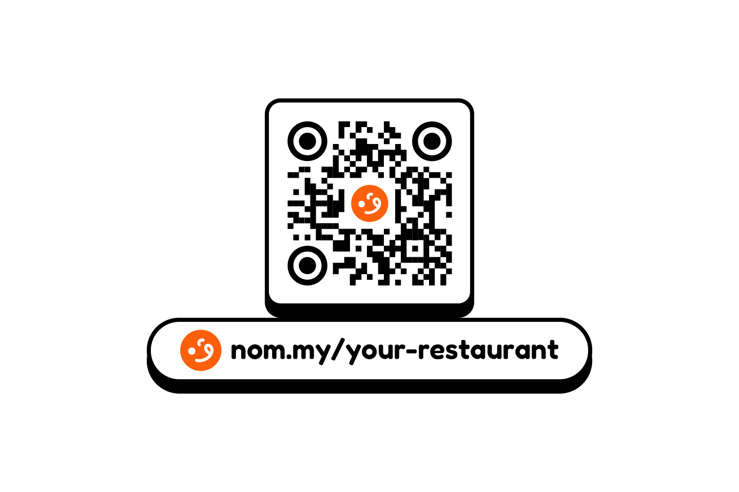Step 3: share a restaurant website and digital menu using a Nommy link or QR code